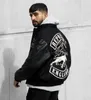 Мужские куртки Смерть толстовка пилотная куртка собака собака Harajuku Hoodie Punk Coats Sudadera Streewear Fleeme Casual Overwear Heavy Metal Chaquetas J230713