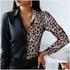 Women'S Blouses Shirts Womens 18 Colors Wholesale Women Fashion Shirt 2021 Lady Long Sleeve Blouse Turn-Down Collar Button Design Dhlen