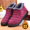 Botas De Invierno Para Mujer Women Lightweight Winter Shoes Ankle Boots Snow Botas Mujer Slip on Black Winter Boots Purple L230704
