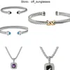 Bracelet Dy Twisted Necklace Pearl Head Women Fashion Versatile Twist Bracelets Jewelry Platinum Plated Hot Sales YKUI