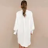 Women's Swimwear Summer Dress For Women With Offers Swiming Suit Beach White Long Sleeve Shirt Nightgown Loose Chiffon Lady Wears Outside