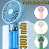 Electric Fans Handheld Fan Electric Portable USB Rechargeable Setting Cooler Wind Folded for Bedroom Office Outdoors Home