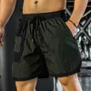 Pantaloncini da uomo Palestra Pantaloncini da corsa per uomo Traspirante Outdoor Escursionismo Ciclismo Jogging Maratona Bodybuilding Pantaloni corti sportivi con tasca 230712