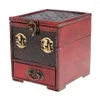 Jewelry Pouches Vintage Wooden Storage Box Treasure Chest Organizer Gifts 14x12cm