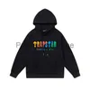 Sweats à capuche pour hommes Sweatshirts Trapstar Fleece Hoodies Mans Rainbow Gradient Letter Tiger Head Broderie Designer Pull t-shirts Veste pour homme manteaux d'hiver sweatshir