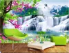 Wallpapers Custom Mural 3d Po Wallpaper Mountain Waterfall Lake Home Decor Painting Wall Murals For Living Room Walls 3 D