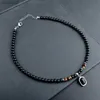 2023 Collare Hombre Collana in acciaio inossidabile Fadeless Uomo Collana con perline in pietra occhio di tigre naturale per gioielli da uomo Collier Homme L230704