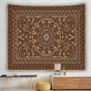 Tapisseries Turquie Ethnique Tapisserie Persane Tenture Plage Jeter Tapis Couverture Matelas Psychédélique Bohème Yoga Tapis Mandala Tapisserie R230713