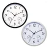 Wall Clocks Retro Clock 30CM Outside Waterproof Home Decoration Watch With Hygrometer Yard Rainproof