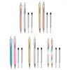 2Pieces Glitter Ballpoint Pen Retractable With 2 Refills For Kids Drop