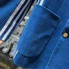 Herrjackor Corduroy Suit Tracksuits broderi co märkes serie designer jacka man blazer byxor två bit set os avslappnad passform gratis