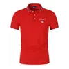 رجال Polos 2023 Mens T Shirt Stand Stand Polo القمصان القصيرة الأكمام القمصان غير الرسمية قمصان عالية الجودة S4XL 230711