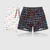 Shorts masculinos estilo misto, designer de verão, shorts masculinos de luxo, calças de praia, letras de folha inteira, estampa clássica, calças curtas fashion, calções de banho de malha de algodão casuais x