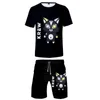 Survêtements pour hommes ItsFunneh Anime T-shirt pour enfant Ensembles de pantalons imprimés Novely Harazuku Beach Short Pant Casual Tops Sleeve Tees
