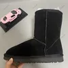 Australian Classic Women Ultra Designer Platform Men Real Leather Warm 5825 2cm Winter Full Fur Fluffy furry Satin Bottines Bottines Australie Bottes de neige eur 34-43