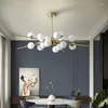 Kronleuchter Nordic LED 12/16 Köpfe Kronleuchter Magic Bean Glas Schwarz Gold Luxus Hängen Lampen Für Wohnzimmer Schlafzimmer Home Deco