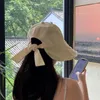 Wide Brim Hats Summer Sun Protection And Sunshade Hat For Women Versatile Bow Tie Large Face Covering Japanese Korean