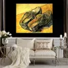 High Quality Handcrafted Vincent Van Gogh Oil Painting A Pair of Leather Clogs Landscape Canvas Art Beautiful Wall Decor