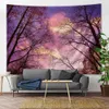 Tapestries Forest Sky Moon Home Decoration Art Tapestry Scenerelic Scene Bohemian Wall Hanging Mandala Bedroom Wall Decoration R230713