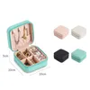 Scatole per gioielli Mini Box Organizer Display Custodia da viaggio con cerniera Custodia in pelle PU Orecchini portatili Collana Anello Confezione Amp Dr Dhygp