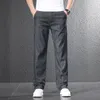 Мужские джинсы летние мужчины штаны 2023 прибывают тонкие прохладные удобные мягкие джинсовые джинсы бизнес -мода прямые брюки.