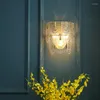 Vägglampa Postmodern Minimalistisk Ljus Lyx Kreativt Vardagsrum Bakgrund Sovrum Sängbord Atmosfärisk kristall