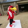 high quality carnival adult red eagle mascot costume Real pictures deluxe party bird hawk falcon mascot costume237V