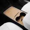 Auto Interieur Centraal Bedieningspaneel Sticker Houtnerf Krasvrije Film Decor Sticker voor Tesla Model Y Tesla Model 3 Accessoires