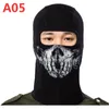 Cycling Caps Masks Black Riding Outdoor Threaded Fabric Headwear Cosplay Game Ghost Skull Scary Face War Skeleton Windproof Mask Party Prop 230712