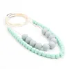 LOFCA Sile Houten Kralen Ketting Baby Sile Tandjes Verpleging Ketting Voor Pasgeboren Moeder BPA Gratis Borstvoeding Sieraden L230704