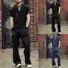 Men's Pants Mens Jumpsuits Long Casual Fashion Comfy Short Sleeve Slim Fit Rompers Bodysuit With Pockets