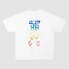 Fashion brand design rainbow letter T-shirt