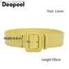 Ceintures Deepeel 105 cm ceinture en cuir réglable épaule ceinture boucle ceinture rétro femmes vêtements décoration accessoires Z230714