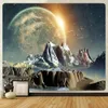 Tapestries Universe planet home decoration art tapestry scene bohemian decoration yoga mat hippie background wall large size ta