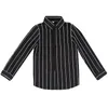 Kids Shirts Cotton Striped Long Sleeve for Big Boys Fashion Children Black red blue Stripes Tops Toddler Baby Bottom Clothes 2 16Year 230713
