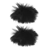 Microphones 2 pièces étui de protection filtre en mousse couverture de Microphone en peluche diffusion en direct revers pièces couvre épaissi