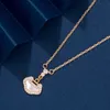 Sterling Sier levensduur Chinese stijl Kirin Ruyi ketting V goud hoge versie Ping een slot sleutelbeen ketting riem explosie model