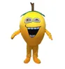 2023 Reclame Rekwisieten Happy Loquat Mascot Kostuum Halloween Kerst Fancy Party Stripfiguur Outfit Pak Volwassen Vrouwen Mannen Jurk Carnaval Unisex Volwassenen