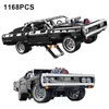 Modèle moulé sous pression 1168PCS Technique Dodge Charger Racing Car Building Blocks 42111 Briques Jouets dans le film Fast Furious Gift For Boys Kids 230713