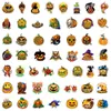 50Pcs-Pack Halloween Stickers Pumpkin Waterproof Vinyl Stickers for Luggage Water Bottle Laptop Car Planner Scrapbooking Phone Mac Wardrobe Door Wall Decals