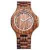 - Relógios de mostrador grande para homens Relógio de mão de bambu Relógio de designer fino Retro Simples Relógio de pulso de madeira de quartzo barato273i