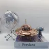 Decorative Objects Figurines UFO shape Disco ball mirror reflection ball Kawaii desktop accessories mini project aesthetics modern home decoration 230714