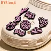 HYBkuaji zodiac custom pvc shoe charms wholesale shoe accessories