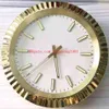 4 kleuren Huishoudelijke Wandklok 18K goud 126333 126334 geen datum Wandklok 34CM x 5CM 3KG Quartz Elektronische Clock306j