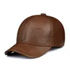 Ball Caps 2023 SpringWinter Man Genuine Leather Baseball Male Casual Cowhide Belt Ear Warm 5660 Adjustable Sprot Flight Hats 230713