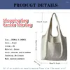 Shopping Bags Bag Foldable Student Canvas Shoulder Dog Printed Ladies Shopper Travel Tote Work Handbag Organizer