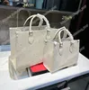 Сумки для сумочек роскоши дизайнерские сумки сумки Onthego Shouder Crossbody Bags для женщин кожаные ремни моды с большой емкость