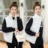 Gilets femme gilet femme bref paragraphe 2023 col coton châle manteau ample 2306-XXYJ