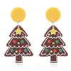 Dangle Earrings Christmas Series Ladies S925 Silver Needle Female Personality Fashion Acrylic Tree Snowflake Love