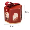 Gift Wrap 20 50pcs Lot Protable Paper Box Wedding Birthday Baby Shower Decoration Oil Painting Season Style Candy es 230713